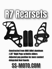 Rearsets with Solid Pegs - SS-MOTO